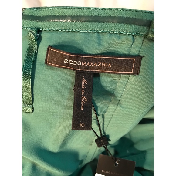 BCBG MaxAzria  Ruched Satin Taffeta Cocktail/Formal Holiday dress - Picture 4 of 5